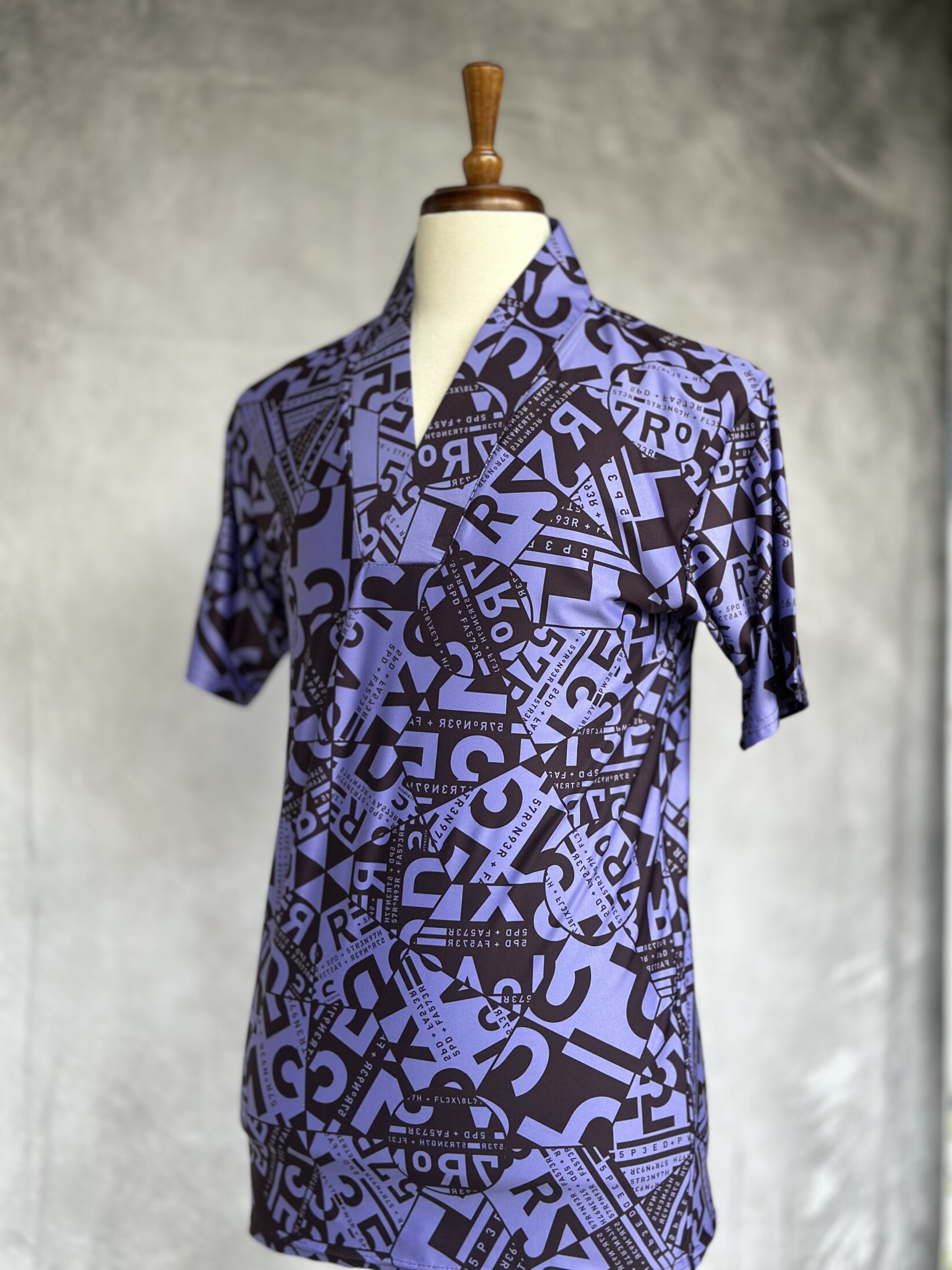 Tシャツジュバン　クラッシュ（紫）L